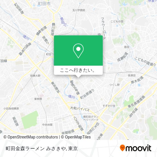 町田金森ラーメン みさきや地図