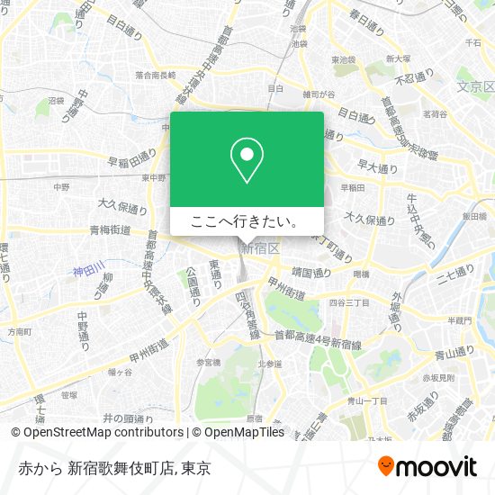赤から 新宿歌舞伎町店地図