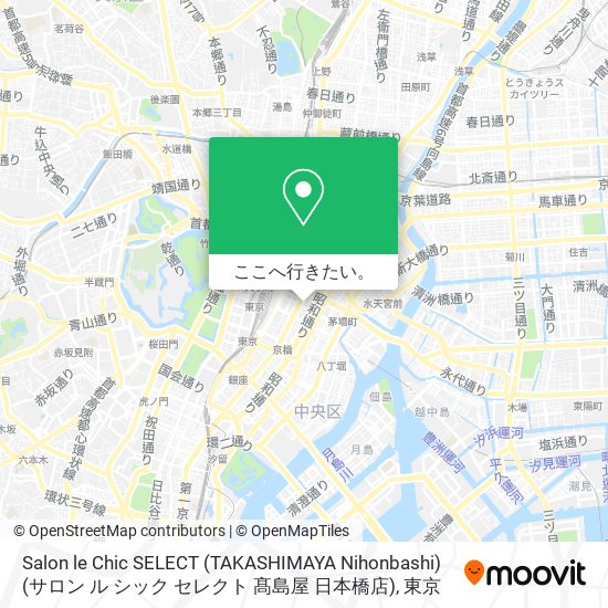Salon le Chic SELECT (TAKASHIMAYA Nihonbashi) (サロン ル シック セレクト 髙島屋 日本橋店)地図
