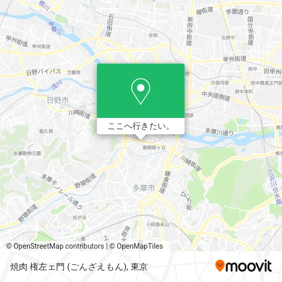 焼肉 権左ェ門 (ごんざえもん)地図