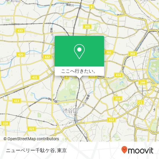 ニューベリー千駄ケ谷地図