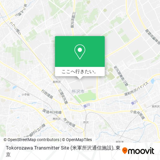 Tokorozawa Transmitter Site (米軍所沢通信施設)地図