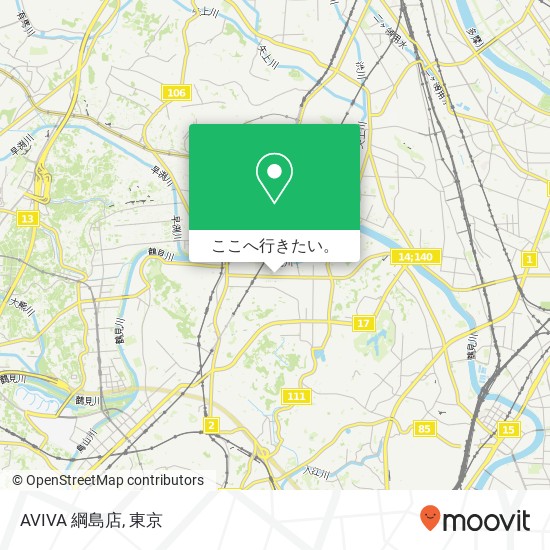 AVIVA 綱島店地図