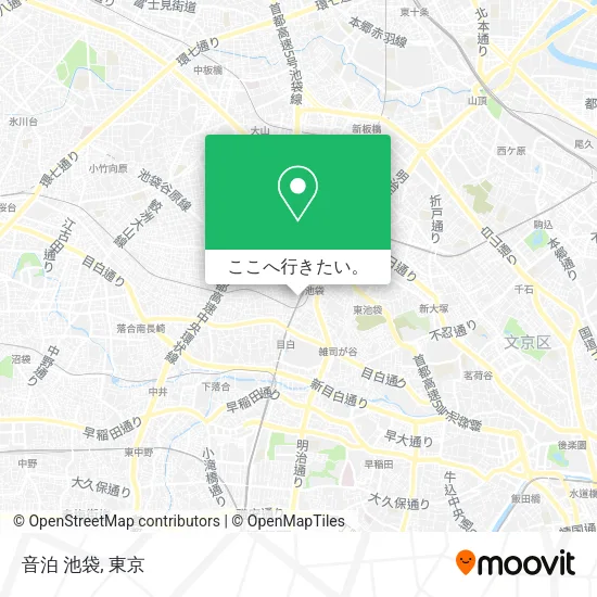 音泊 池袋地図