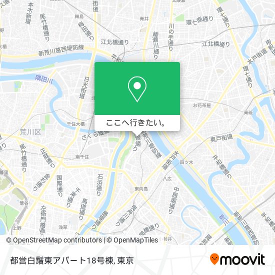 都営白鬚東アパート18号棟地図