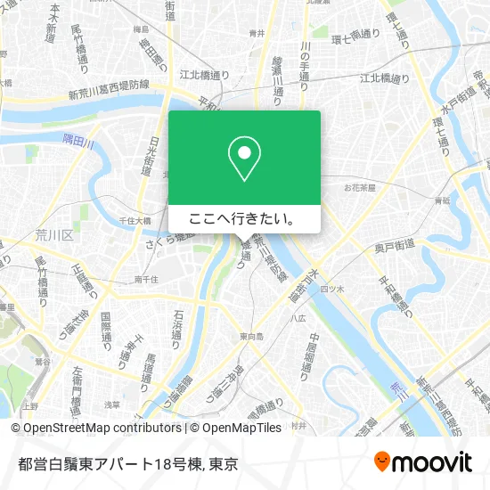 都営白鬚東アパート18号棟地図