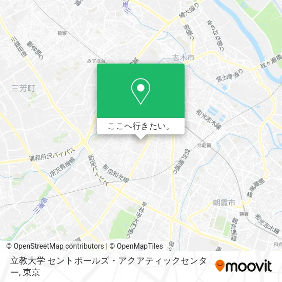 立教大学 セントポールズ・アクアティックセンター地図