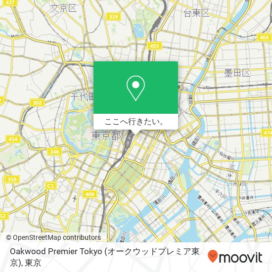 Oakwood Premier Tokyo (オークウッドプレミア東京)地図