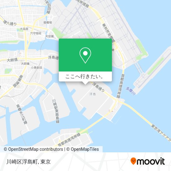 川崎区浮島町地図