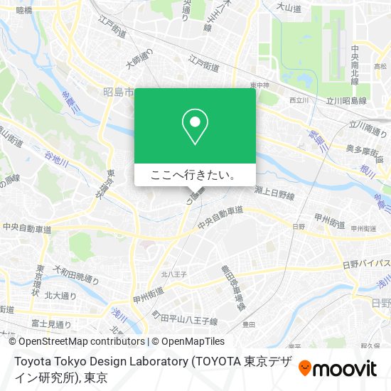 Toyota Tokyo Design Laboratory (TOYOTA 東京デザイン研究所)地図