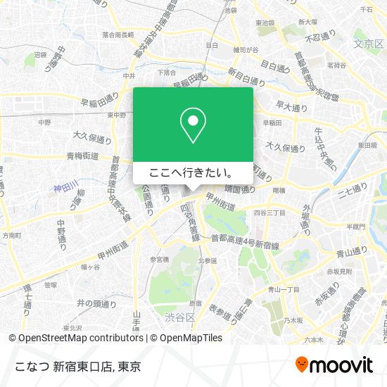 こなつ 新宿東口店地図
