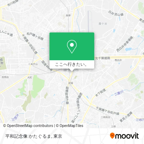 平和記念像 かたぐるま地図