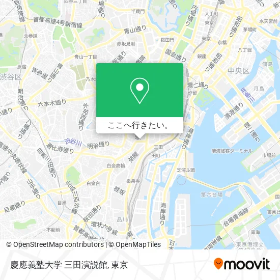 慶應義塾大学 三田演説館地図