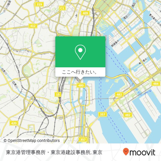 東京港管理事務所・東京港建設事務所地図