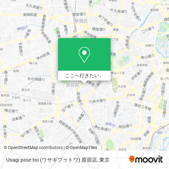 Usagi pour toi (ウサギプゥトワ) 原宿店地図