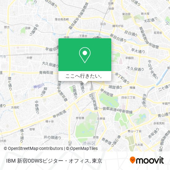 IBM 新宿ODWSビジター・オフィス地図