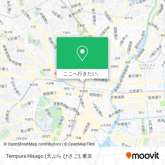 Tempura Hisago (天ぷら ひさご)地図