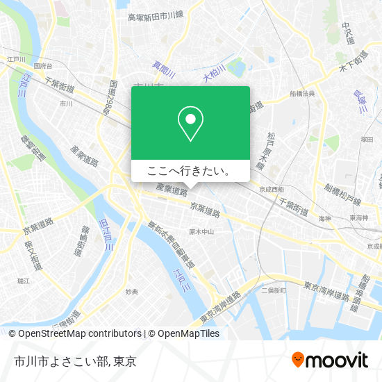 市川市よさこい部地図