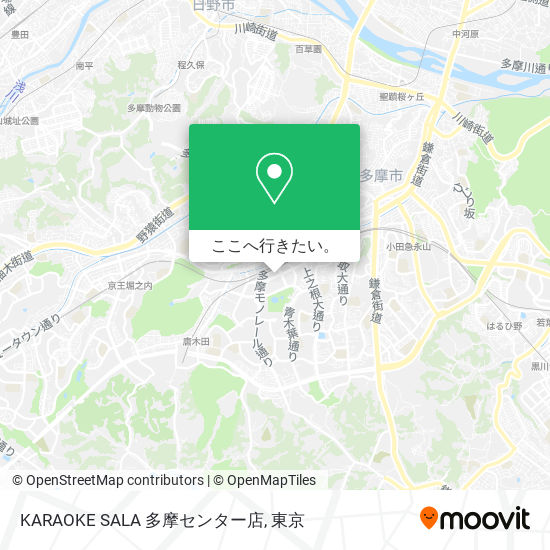 KARAOKE SALA 多摩センター店地図