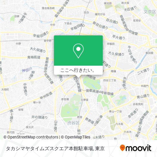 タカシマヤタイムズスクエア本館駐車場地図