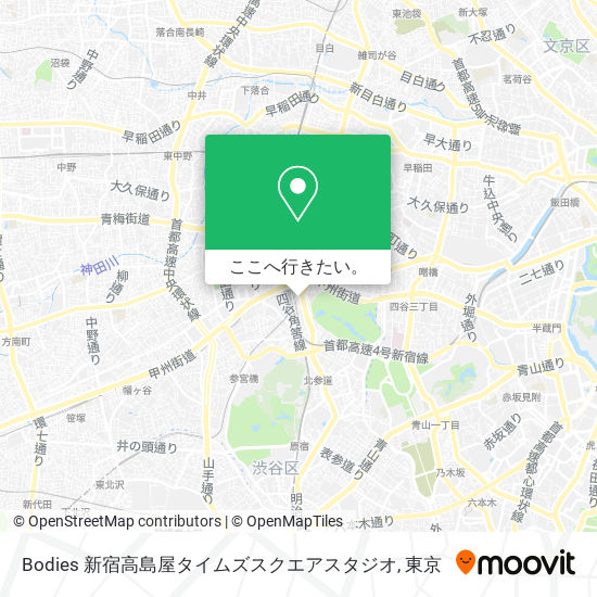 Bodies 新宿高島屋タイムズスクエアスタジオ地図