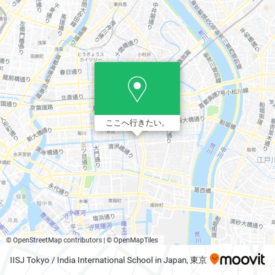 IISJ Tokyo / India International School in Japan地図