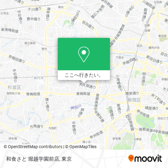 和食さと 堀越学園前店地図