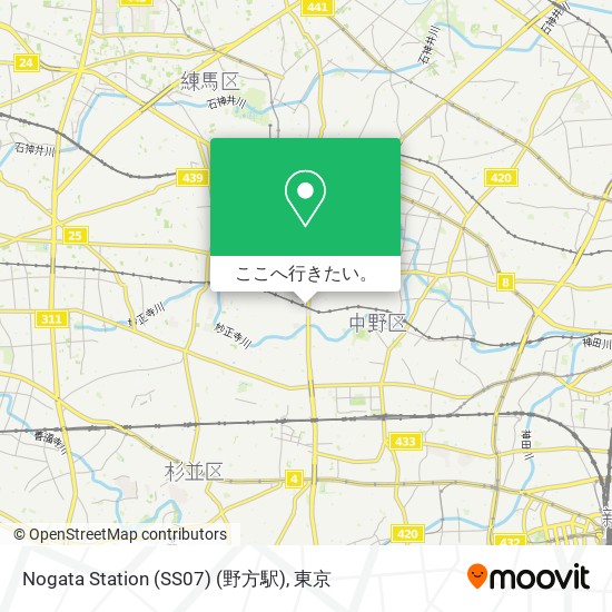 Nogata Station (SS07) (野方駅)地図