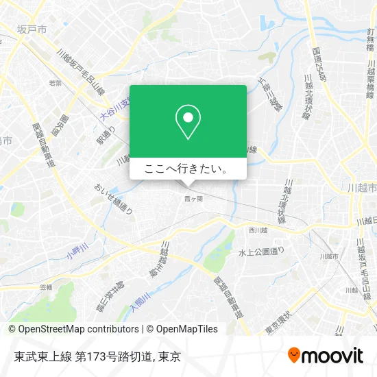 東武東上線 第173号踏切道地図