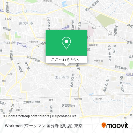 Workman (ワークマン 国分寺北町店)地図