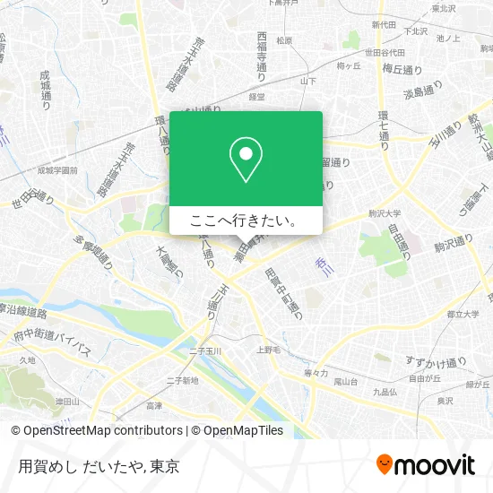 用賀めし だいたや地図