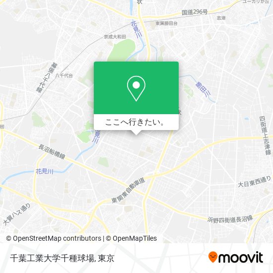 千葉工業大学千種球場地図