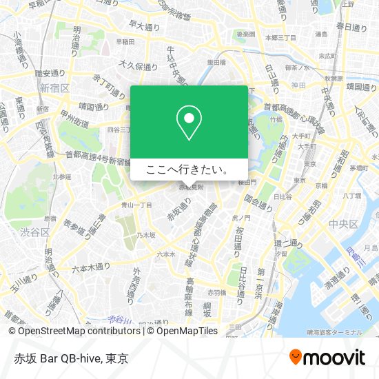 赤坂 Bar QB-hive地図