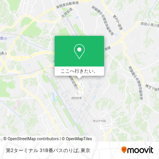 第2ターミナル 31B番バスのりば地図