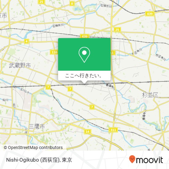 Nishi-Ogikubo (西荻窪)地図