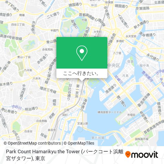 Park Count Hamarikyu the Tower (パークコート浜離宮ザタワー)地図