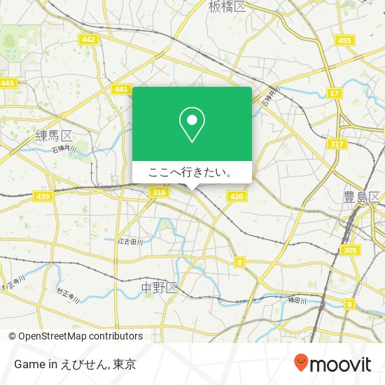Game in えびせん地図