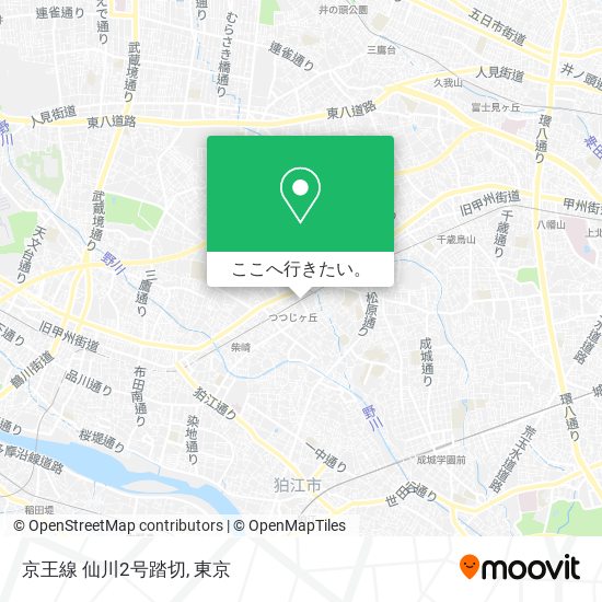 京王線 仙川2号踏切地図