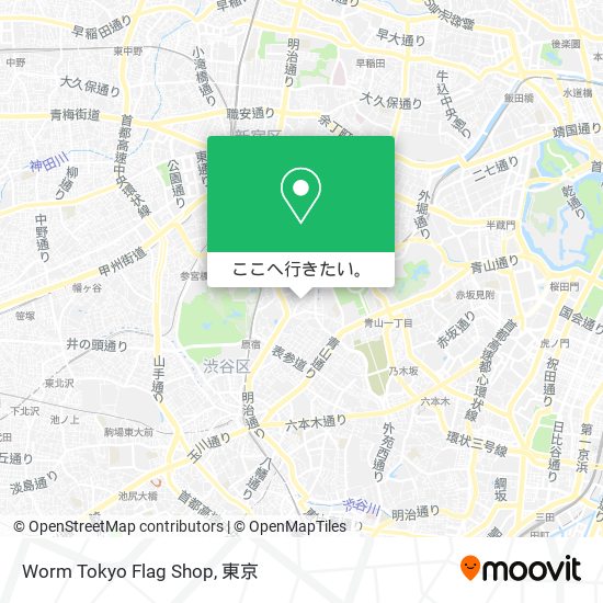 Worm Tokyo Flag Shop地図