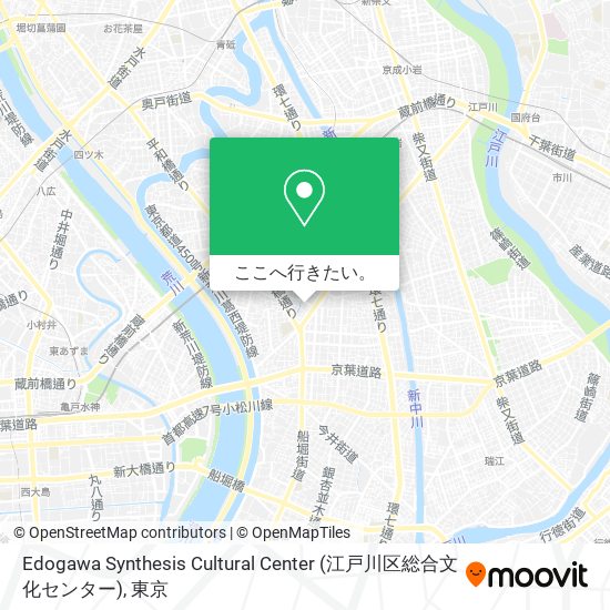 Edogawa Synthesis Cultural Center (江戸川区総合文化センター)地図