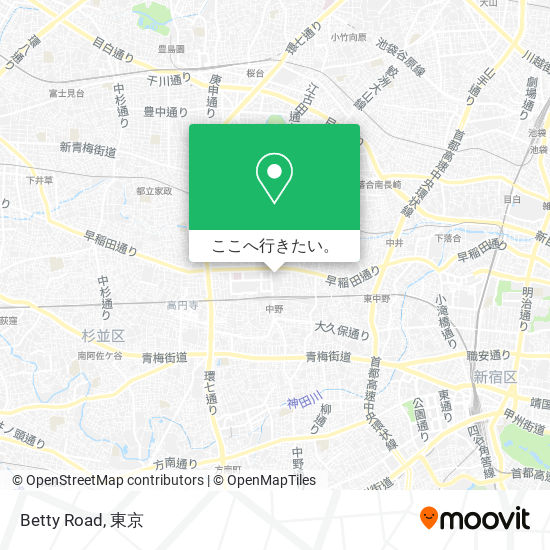 Betty Road地図