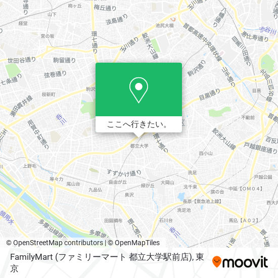 FamilyMart (ファミリーマート 都立大学駅前店)地図