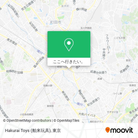Hakurai Toys (舶来玩具)地図