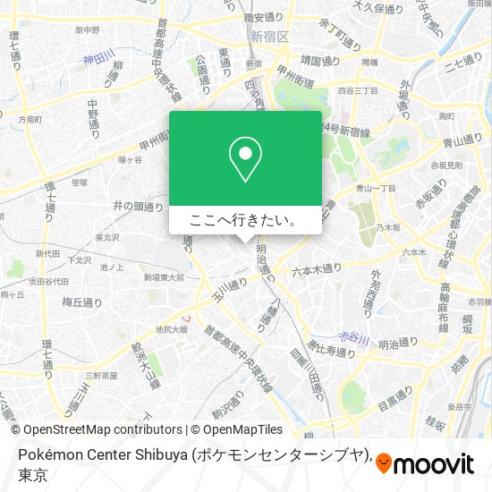 Pokémon Center Shibuya (ポケモンセンターシブヤ)地図