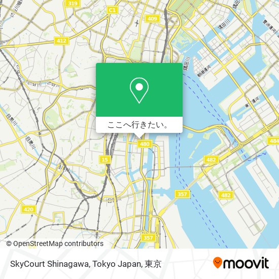 SkyCourt Shinagawa, Tokyo Japan地図