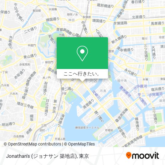 Jonathan's (ジョナサン 築地店)地図