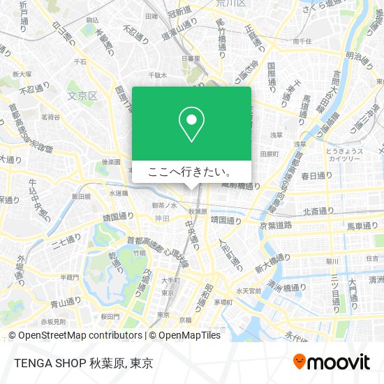 TENGA SHOP 秋葉原地図