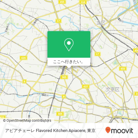 アピアチェーレ Flavored Kitchen Apiacere地図