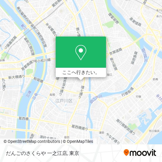 だんごのさくらや 一之江店地図
