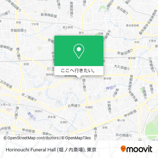 Horinouchi Funeral Hall (堀ノ内斎場)地図